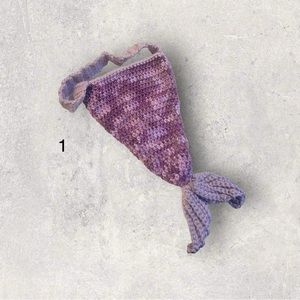 Handmade Crochet Mermaid Purses, With Handles Different colors